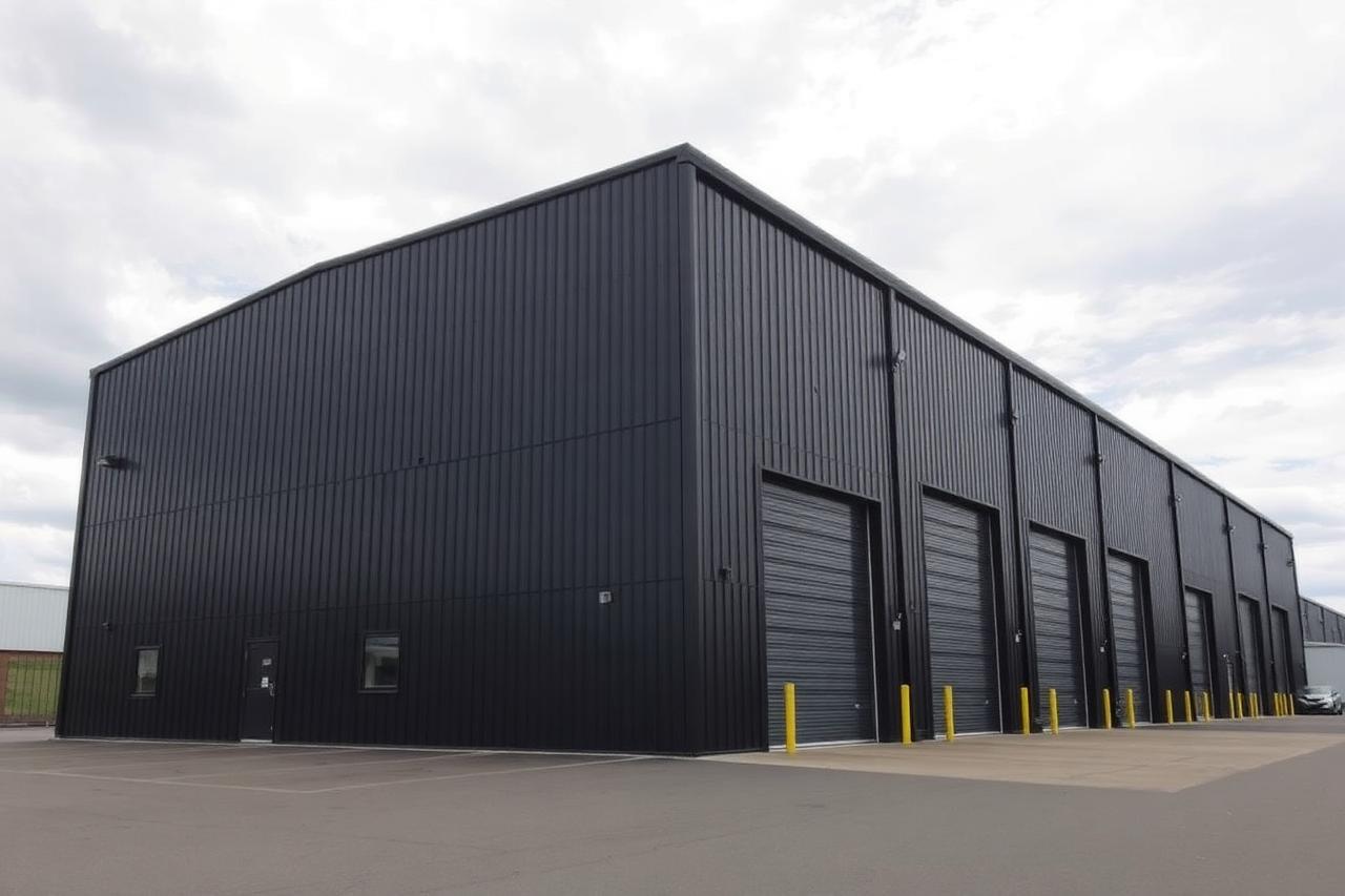 Commercial metal building constructed in Middle Tennessee